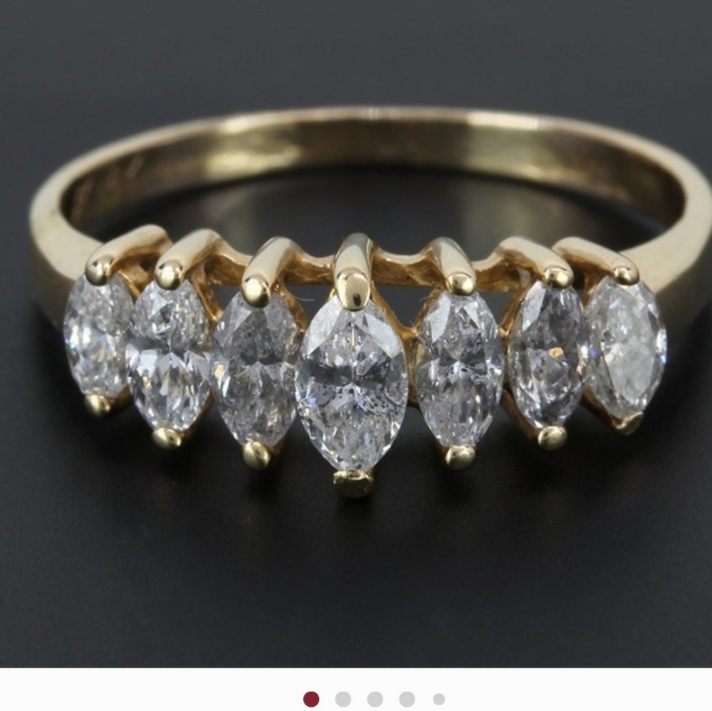 l 14k gold 1 carat Marquise